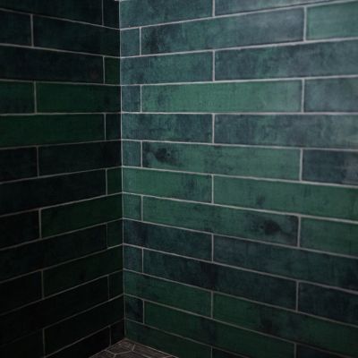 green shower tile installation in Santee, CA